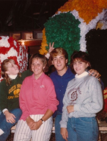 Michelle, Sandra, Brian and Robyn working on the class float