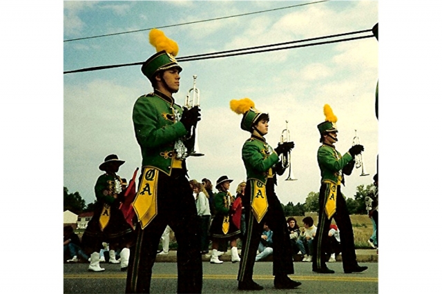 Chris Killian, Kelly Kinnamon & David Wilde marching with PRIDE!