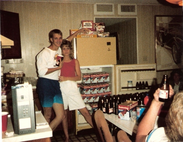 David & Janet - do we have enough beer?  Probably not.... The only other source of sustenance we had was lots & lots of cereal (see top of fridge)