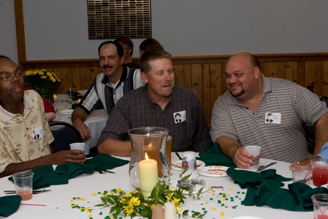 Reggie Munson, John Messer, George Hopkins and Mark Brown reminiscing...